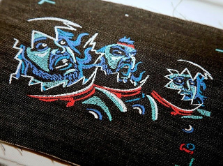 Illustration for article titled Embroidery goes heavy metal with this frame-by-frame music video